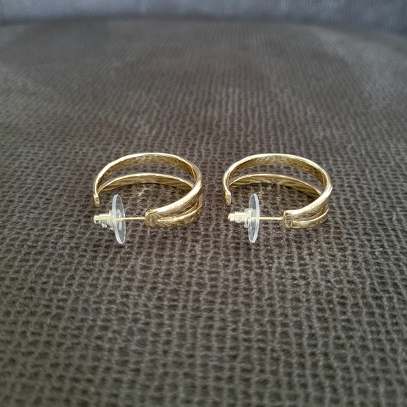 Kendra Scott "Zorte" Gold💛 Double✌Hoop Earrings - Picture 8 of 15